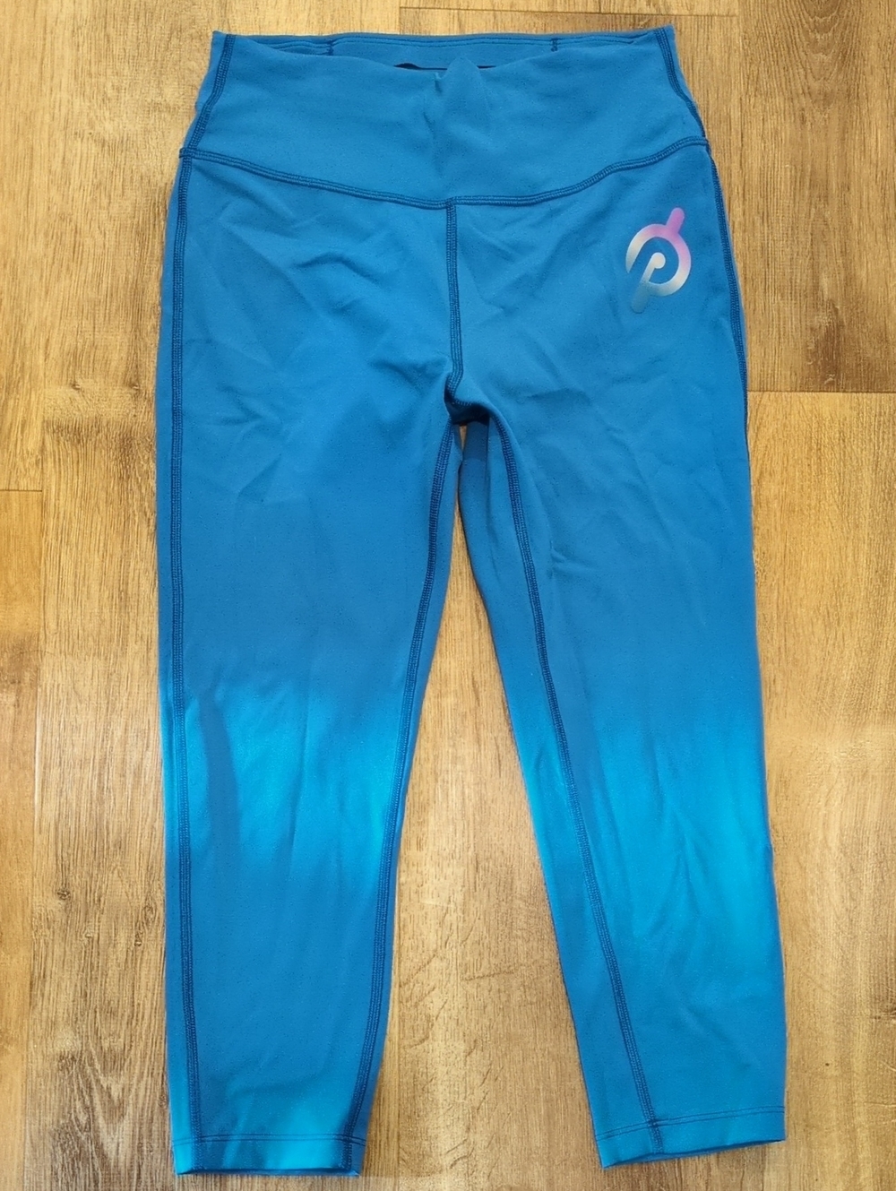 Peloton Teal Crop Leggings
